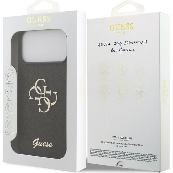 Guess PU Fixed Glitter 4G Metal Logo kryt iPhone 18 Pro Max černý - Pouzdra - Obrázek 6f9381201db14b949a3e97a180145e64