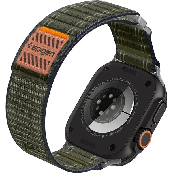 Spigen Fabric Band řemínek (hook-and-loop) Apple Watch 49/46/45/44mm zelený - Řemínky - Obrázek 6fa7671e3d084c0babbe6de5fab68d0e