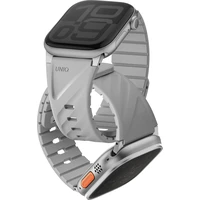 UNIQ Fluo Magnetický řemínek pro Apple Watch (49-40mm) Mist Grey - Řemínky