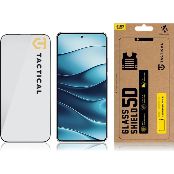 Tactical Glass Shield 5D sklo pro Xiaomi Redmi Note 15 4G/5G černé - Ochranné folie a skla - Obrázek 6fbd7ac3f4374f33b015d141bb8285c5