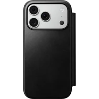 Nomad Modern Leather Folio (Horween) MagSafe kožené pouzdro iPhone 17 Pro/18 Pro Black - Pouzdra
