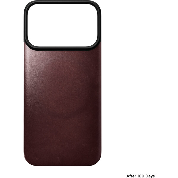 Nomad Magnetic Leather Back (Horween) MagSafe kožený kryt iPhone 18 Pro Burgundy - Pouzdra - Obrázek 6fd470a52c5e4a7393a6ce30fe45b09f