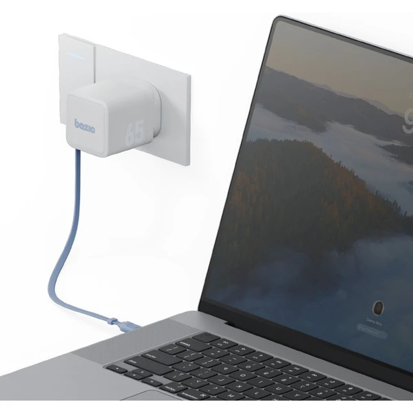 ENERGEA Bazic GoPort GaN nabíječka s integrovaným USB-C zatahovacím kabelem (65W) bílá - Nabíječky - Obrázek 6fdacae74a7b40b5b366d13a0da5c35e