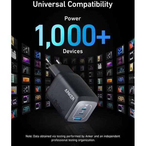 Anker nabíječka do sítě Prime GaN 67W, 2xUSB-C, 1xUSB-A černá - Nabíječky - Obrázek 6fde86e9673e48808822c7b384a9d79d