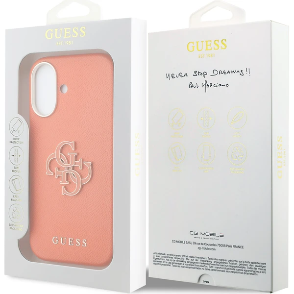 Guess PU Resin Logo kryt iPhone 17 oranžový - Pouzdra - Obrázek 6fe6603649c049118beeece2fc5aee3d