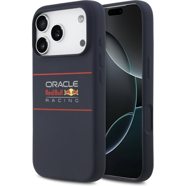 Oracle Red Bull Silicone Horizontal Logo MagSafe kryt iPhone 17 Pro modrý