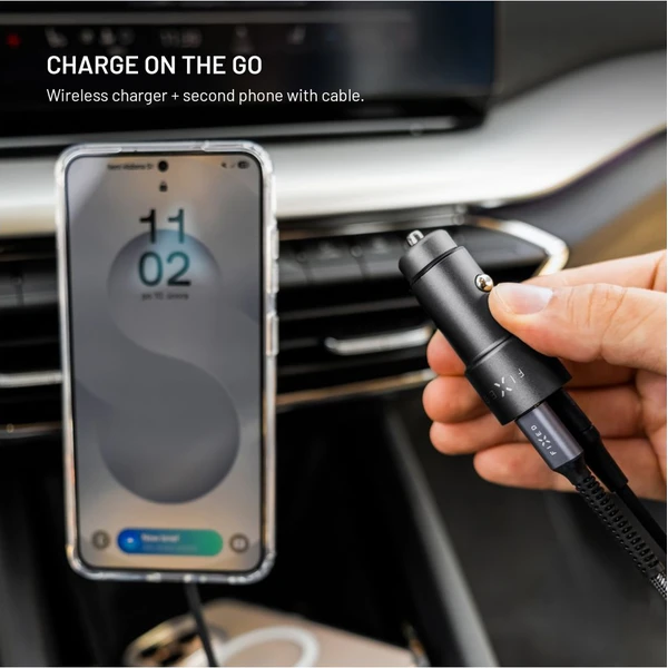 FIXED autonabíječka s 2xUSB-C výstupem, podpora PD 3.0, 65W, černá - Nabíječky - Obrázek 700efb88cad447ae9aca2dc3fc08c125