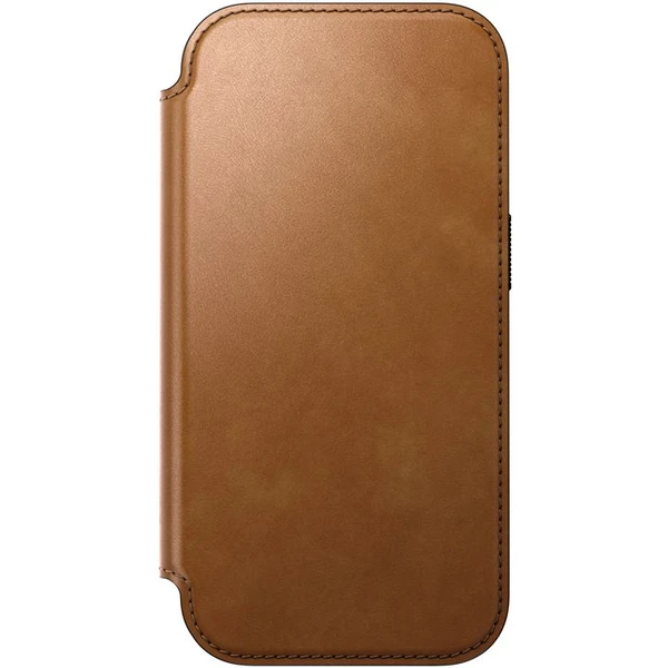 Nomad Modern Leather Folio MagSafe kožené pouzdro iPhone 17 Pro English Tan - Pouzdra - Obrázek 7031479d74b14b8db74a737b28c9737b