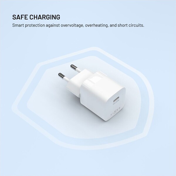 FIXED Mini nabíječka s USB-C a PD, 20W, bílá - Nabíječky - Obrázek 703a9a162bf44b7591110103da430ea4