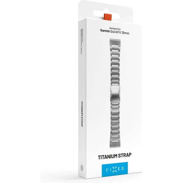 FIXED Titanium Strap titanový řemínek Garmin QuickFit 26mm, přírodní titan - Řemínky - Obrázek 704de5578b7d414795505df9badf7376