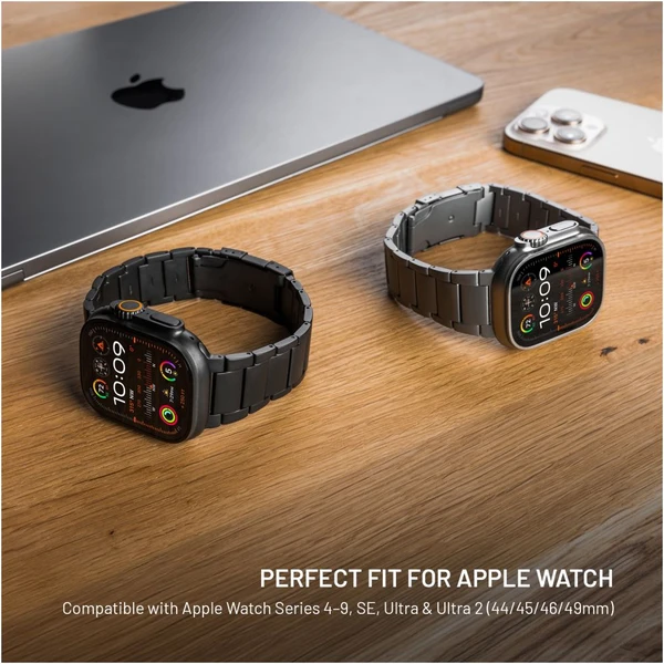 FIXED Titanium Strap titanový řemínek Apple Watch 44/45/46/49mm, černý - Řemínky - Obrázek 7058079181b7454fa8050d47cc183cef
