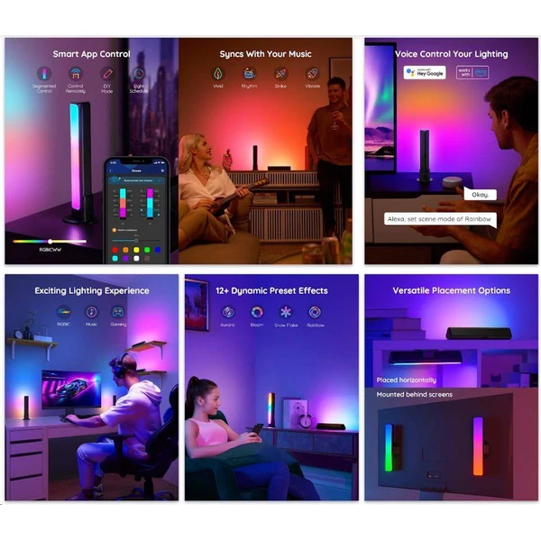 Govee Flow Plus SMART LED TV & Gaming osvětlení  (RGBICWW) - Chytrá osvětlení - Obrázek 7060af3d69904dfdaa734352b9e13377