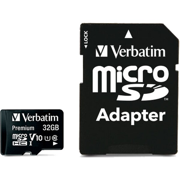 Verbatim MicroSDHC Premium karta 32GB + SD adaptér