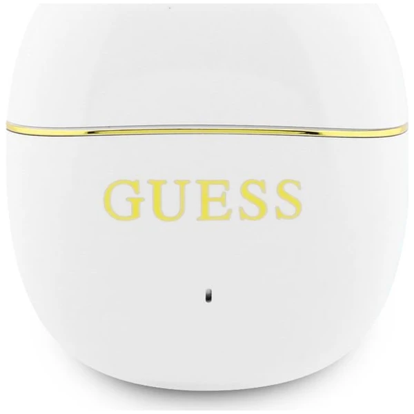 Guess Gold Line Glossy Classic Logo TWS bezdrátová sluchátka bílá - Sluchátka - Obrázek 70718204d1874058a42eb049ae60f819