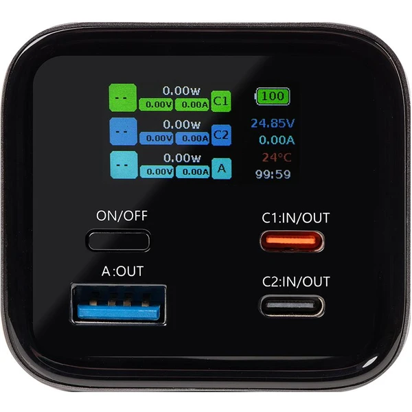 Tactical Squad Head Quarters powerbanka (1xUSB-A, 2xUSB-C) 65W 27000mAh šedá - Powerbanky - Obrázek 7090e373bc7f4acb8be5014a19eadb43