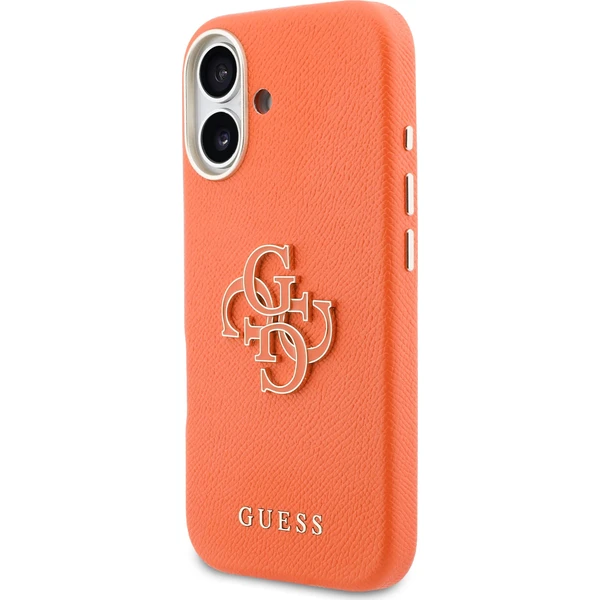 Guess PU Resin Logo kryt iPhone 17 oranžový - Pouzdra - Obrázek 709327a0fc514d72a06c39436c6bac82