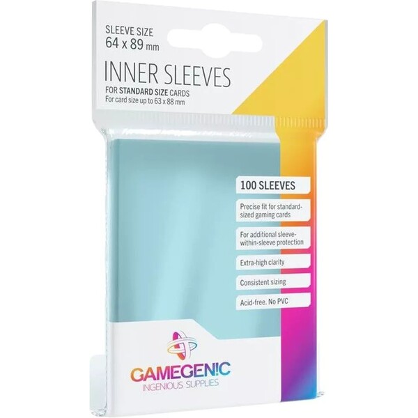 Game Genic Inner Sleeves 100 ks Čirá