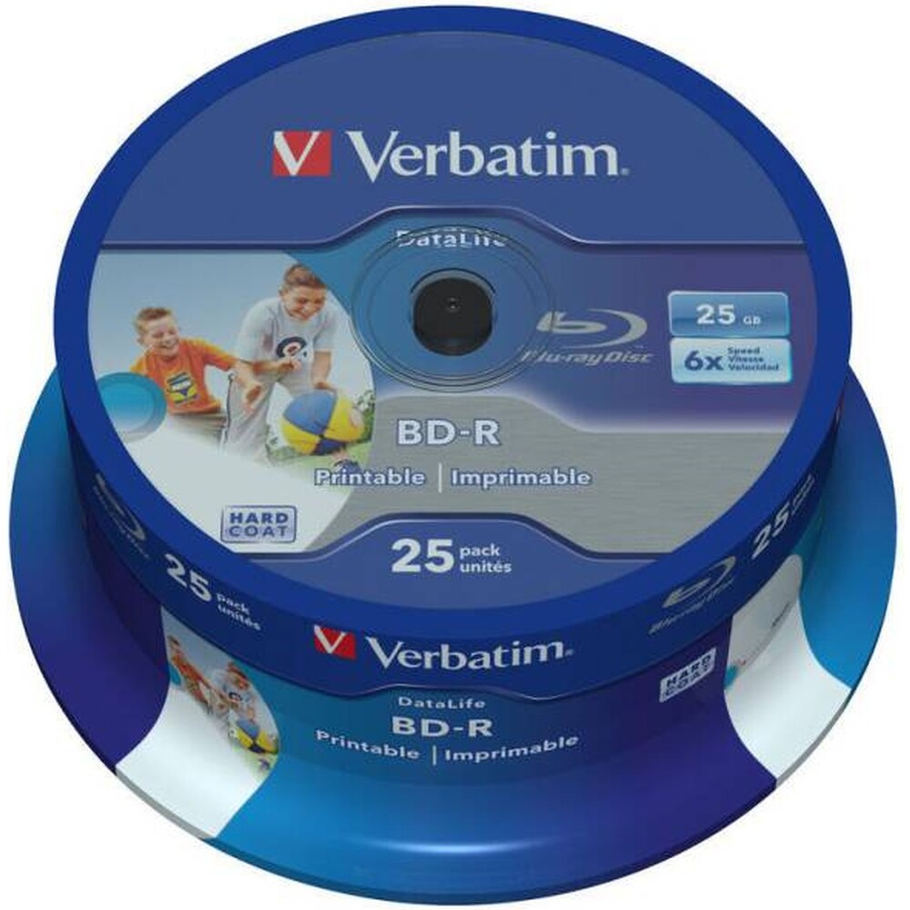 VERBATIM BD-R SL Datalife (25 ks) Blu-Ray/Spindle/6x/25GB