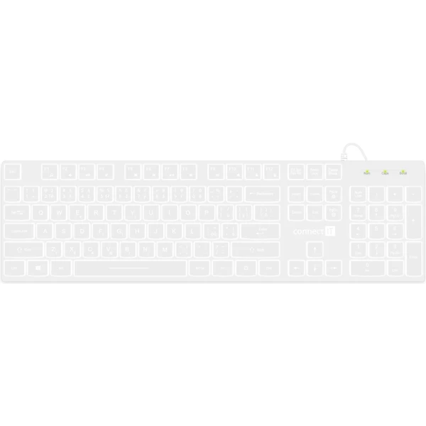 CONNECT IT Chocolate WhiteStar kancelářská podsvícená klávesn - Klávesnice - Obrázek 70N0000P01