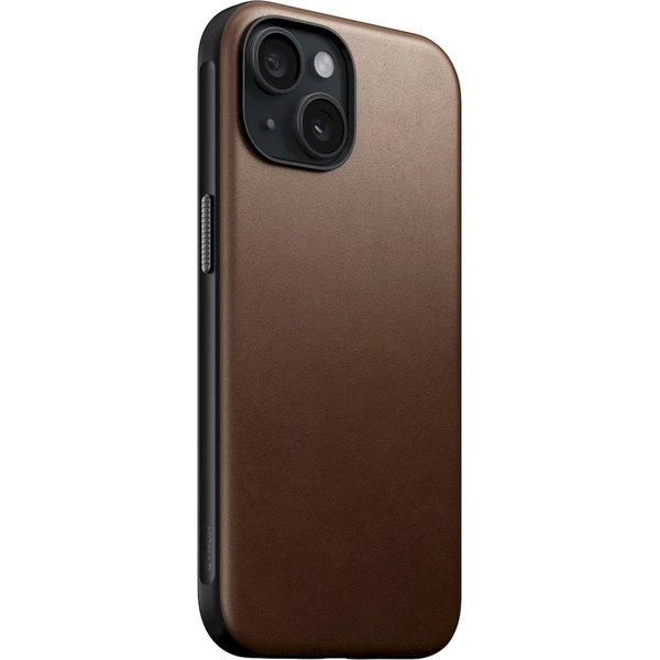 Nomad Modern Leather MagSafe kryt iPhone 15 hnědý - Pouzdra - Hlavní obrázek