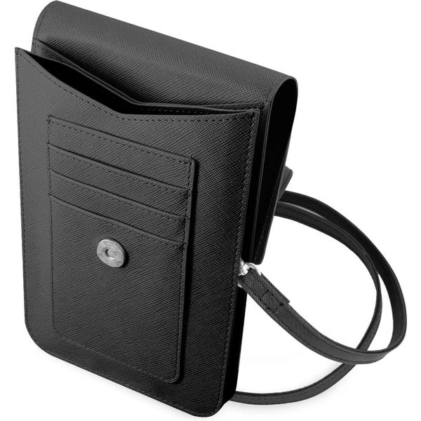 Guess PU Saffiano Triangle Logo Phone Bag černé - Pouzdra - Obrázek 70RC100501