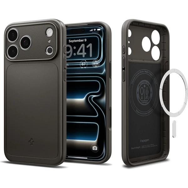 Spigen Thin Fit MagSafe kryt iPhone 18 Pro/17 Pro gunmetal - Pouzdra - Obrázek 70cdf1574cf64a87953ef176bc19ac1a