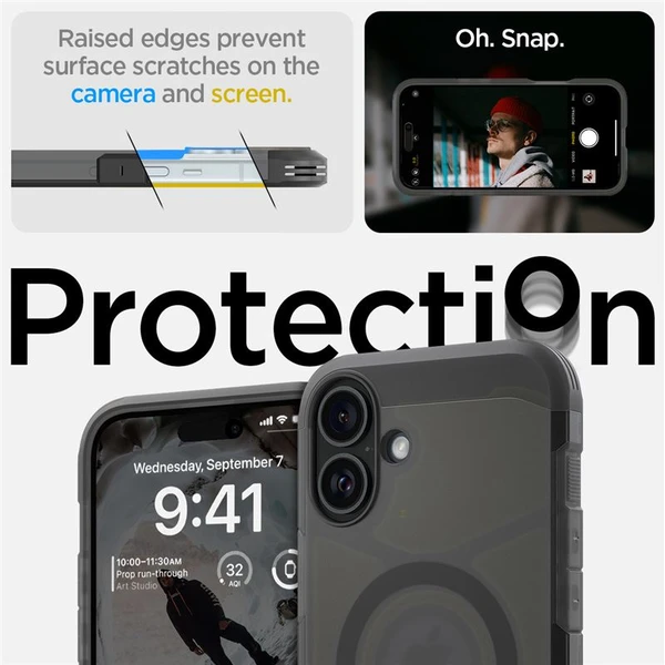 Spigen Tough Armor MagSafe kryt iPhone 16 frost black - Pouzdra - Obrázek 70d178dcf2964837abc3d5ad8242f2eb