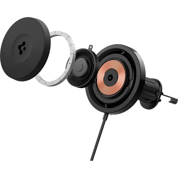 Spigen OneTap Pro 3 Cryomax Airvent Hook MagSafe držák do auta s chlazením, černý - Držáky - Obrázek 70f0c3b741dd44b59e98fcc2b576ed04