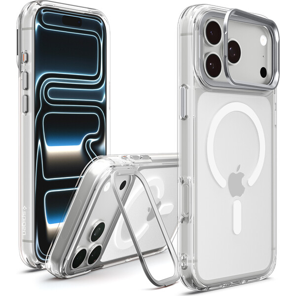 Spigen Ultra Hybrid Optik S MagSafe kryt iPhone 18 Pro/17 Pro clear silver - Pouzdra - Obrázek 70fc2b08290b46bca3701697cd6e24e4