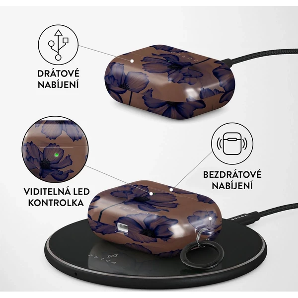 Burga pouzdro pro Airpods Pro Velvet Night - Pouzdra - Obrázek 71087bda17c14220bfac53269ef41ba4