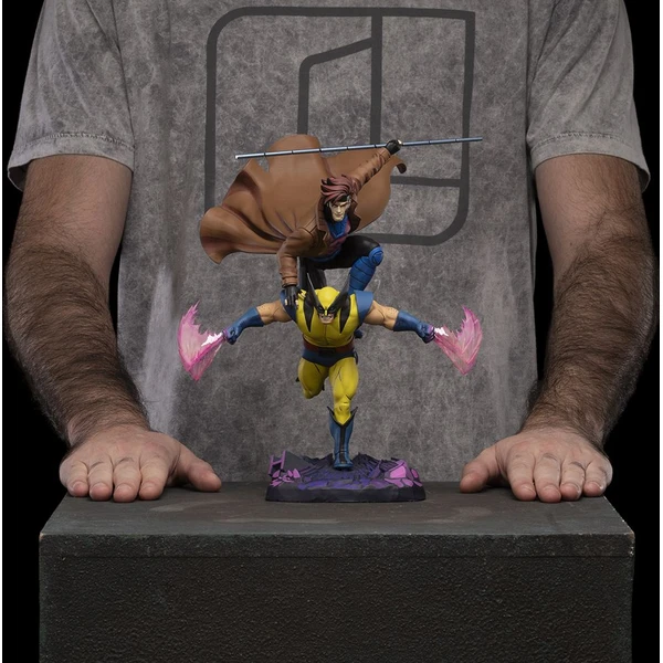 Soška Iron Studios Deluxe Art Scale 1/10 X-Men '97 - Gambit & Wolverine 29 cm - Sochy a sošky - Obrázek 710R000K01
