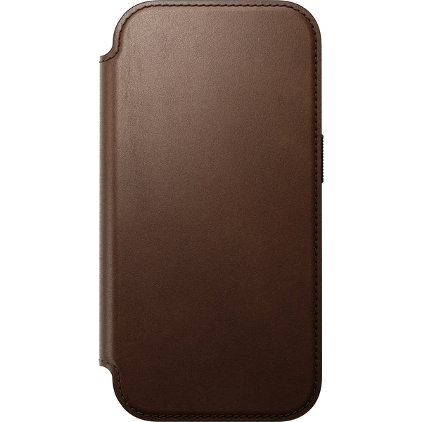 Nomad Modern Leather Folio MagSafe kožené pouzdro iPhone 18 Pro Brown - Pouzdra - Obrázek 712f4c7542e04bf995cf2b1df7848b2c
