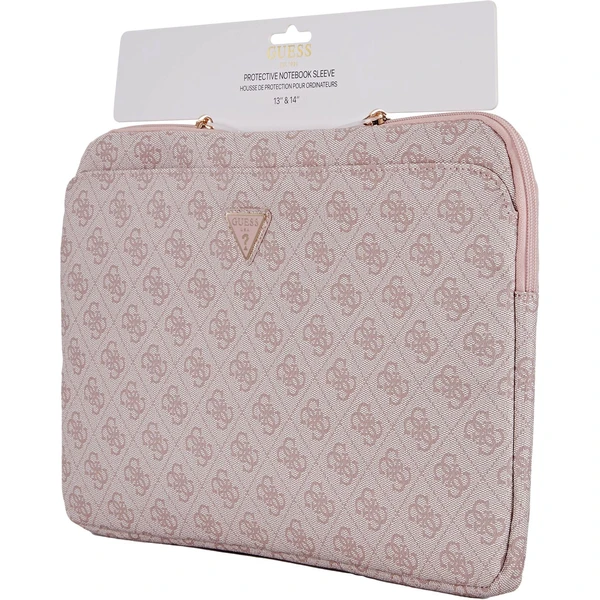 Guess PU 4G Triangle Logo obal pro notebook 14" růžový - Pouzdra - Obrázek 7143d9881d6e4dd7a5fab56ede99c6c4
