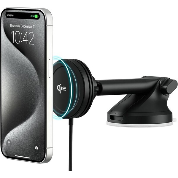 iOttie Velox Mini Qi2 Wireless Dash & Windshield Mount (VLXWCG213) Černá