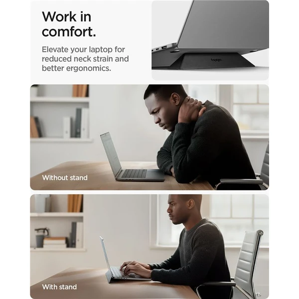 Spigen Slim Fold Laptop Stand LD201-S4 stojánek pro notebook/MacBook černý - Stojánky - Obrázek 7194f839d6ce414080be05ae329ecca1