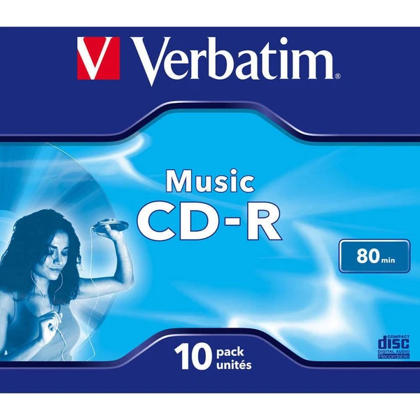 VERBATIM CD-R(10 ks)Audio/Live it!/Colour/Jewel/80Min - Optické disky - Obrázek 71G2000K01