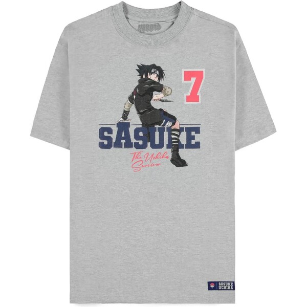 Difuzed Naruto Tričko Sasuke Velikost M Šedá
