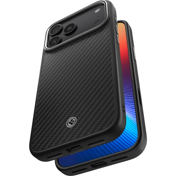 Spigen Enzo Aramid T kryt iPhone 17 Pro black/silver - Pouzdra - Obrázek 71OH000K01