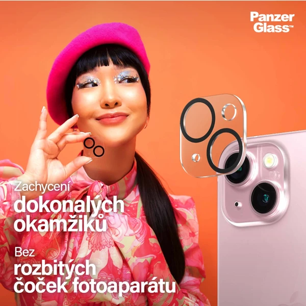 PanzerGlass Camera Protector Apple iPhone 15/15 Plus - Ochranné folie a skla - Obrázek 71TS100501