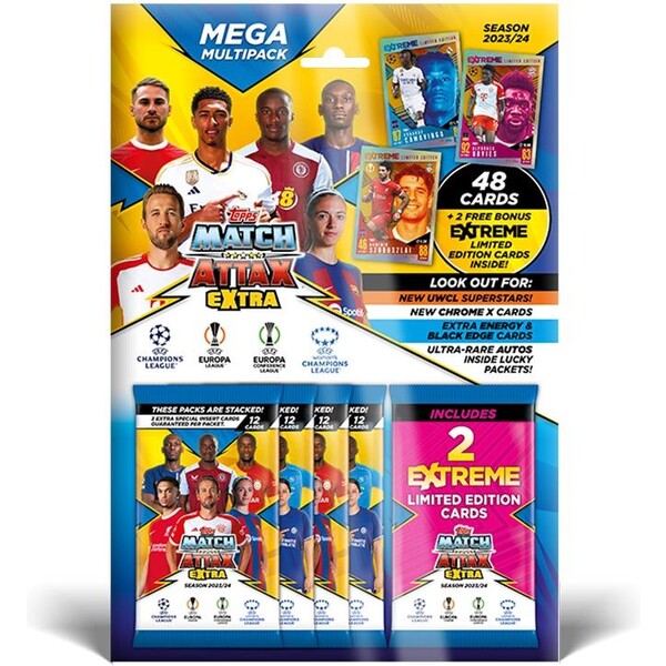 Fotbalové karty Topps Match Attax Extra 23/24 - Mega Multipack