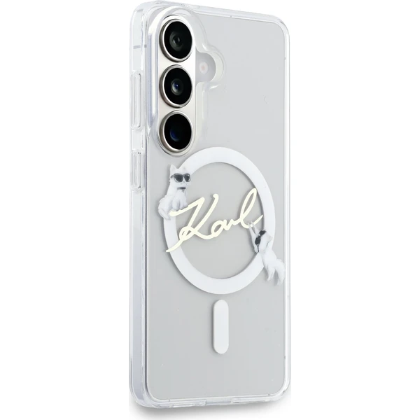 Karl Lagerfeld IML Choupette Karl Script Logo Magnetic kryt Samsung Galaxy S26 čirý - Pouzdra - Obrázek 71ac706f0b7447d48598bb44c292d8fd