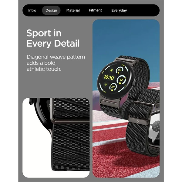 Spigen Lite Fit X Band řemínek Google Pixel Watch 4/3/2/1 (41mm) černý - Řemínky - Obrázek 71bf2cc6c58c4879ae406d918ae819ef