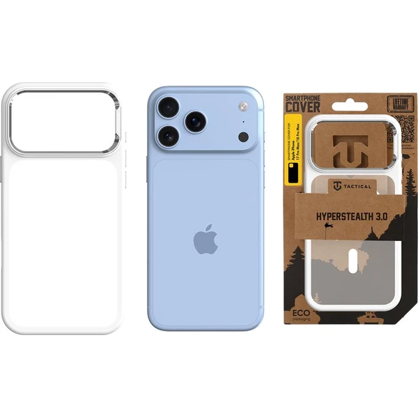 Tactical MagForce Hyperstealth 3.0 MagSafe kryt Apple iPhone 17 Pro Max/18 Pro Max Snow White - Pouzdra - Obrázek 720d0c666c124b9990445cfc63d0ba6b