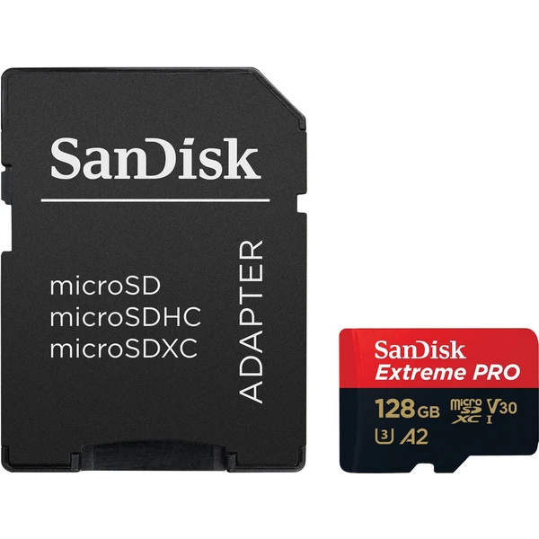SanDisk micro SDXC karta 128GB Extreme PRO + adaptér - Paměťové karty - Obrázek 7232000P01