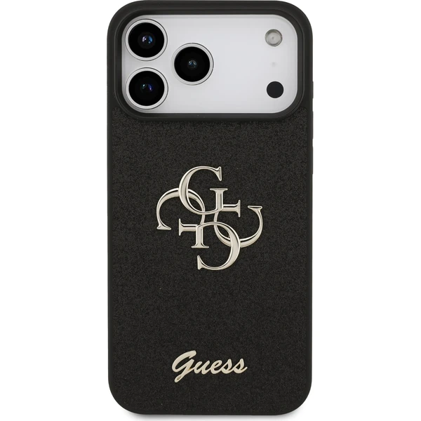 Guess PU Fixed Glitter 4G Metal Logo kryt iPhone 18 Pro Max černý - Pouzdra - Obrázek 723b527deb704cf6b7e6627f37bb7d66