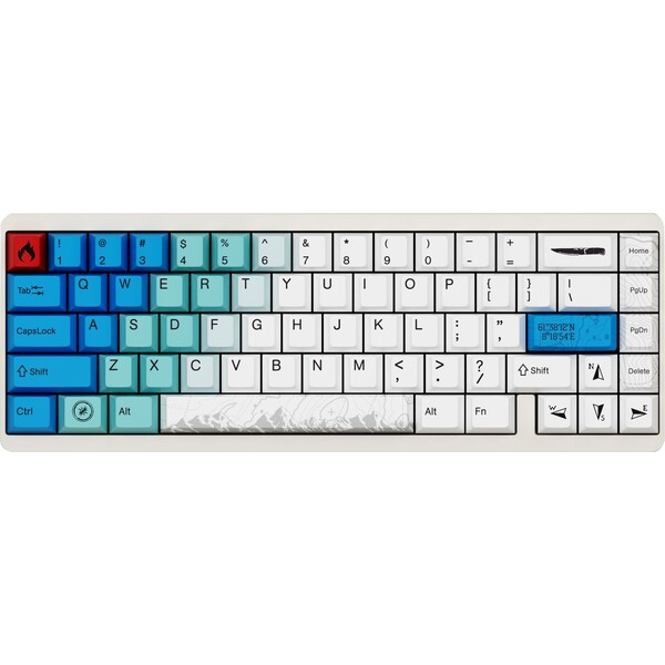 Varmilo Muse65 HE Gateron Magnetic Jade Pro (US) Summit Bílá