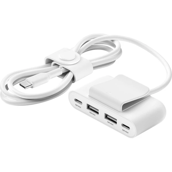 Belkin BoostCharge 4-portový USB rozbočovač, 30W, 2m USB-C kabel, bílý - Nabíječky - Obrázek 726af134c1d54a95bd64acfb753ac5f1