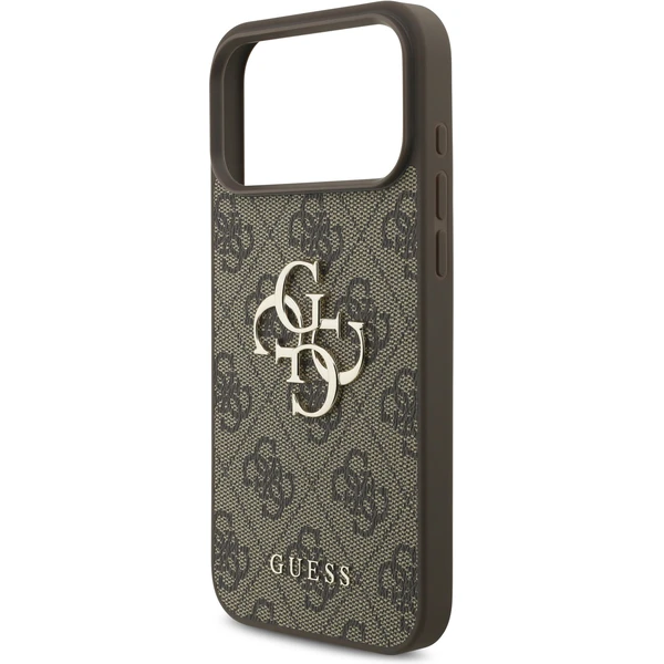 Guess PU 4G Metal Logo Strap kryt iPhone 17 Pro Max hnědý - Pouzdra - Obrázek 727ae22ec2eb49c498af79f9f2592937