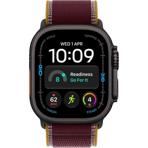 Apple Watch Ultra 4 49mm Černý titan s burgundsky červeným Trailovým tahem S/M - Chytré hodinky - Obrázek 729bef49526e4a5a93f7f59dcdc99cdd