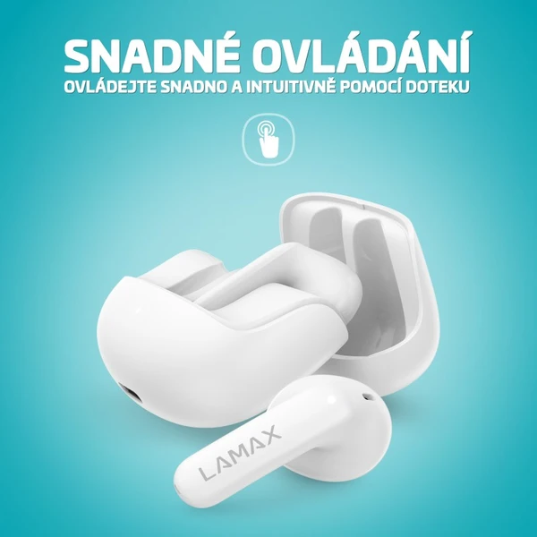 LAMAX Tones1 bezdrátová sluchátka bílá - Sluchátka - Obrázek 72E0000N01